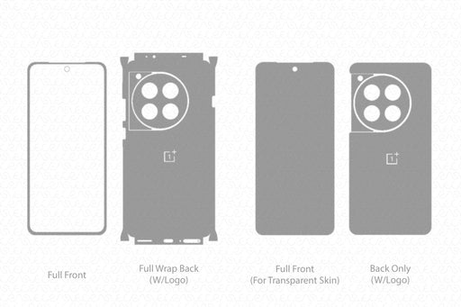 OnePlus 12R Full Wrap Skin Vector CutFile Template