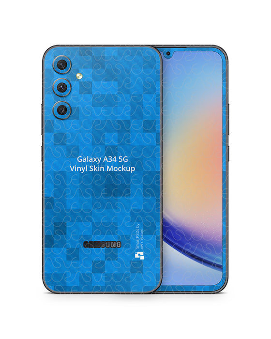 Galaxy A34 5G (2023) PSD Skin Mockup Template