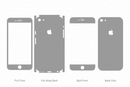 iPhone 6 (2014) Full Wrap Skin Vector CutFile Template