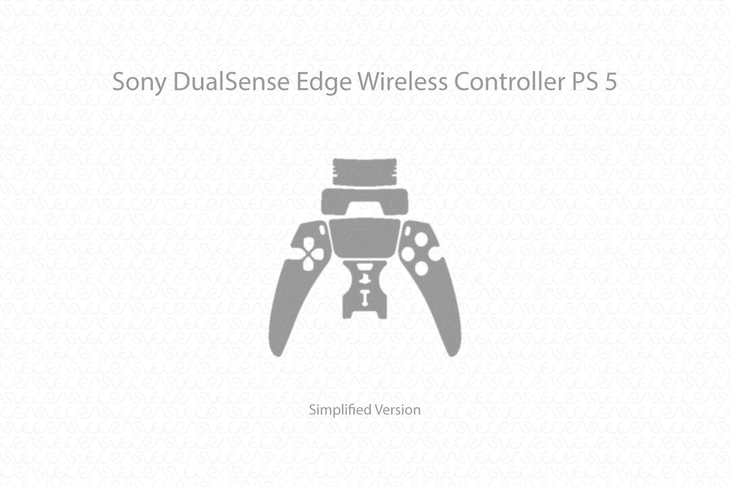 Sony DualSense Edge Controller (PS5) Full Wrap Skin Vector CutFile Template