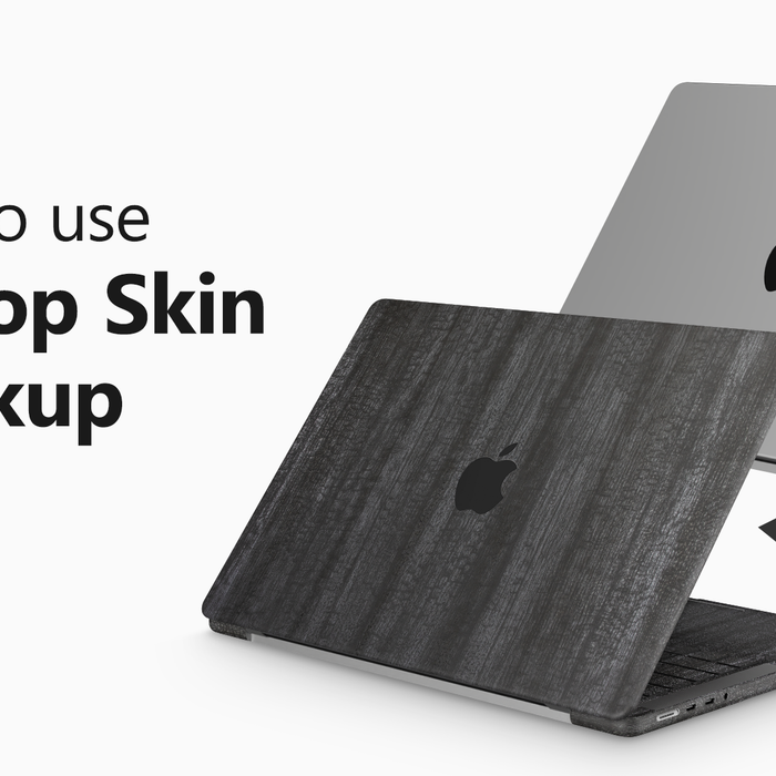 How to use Laptop/MacBook Skin Mockup Smart PSD