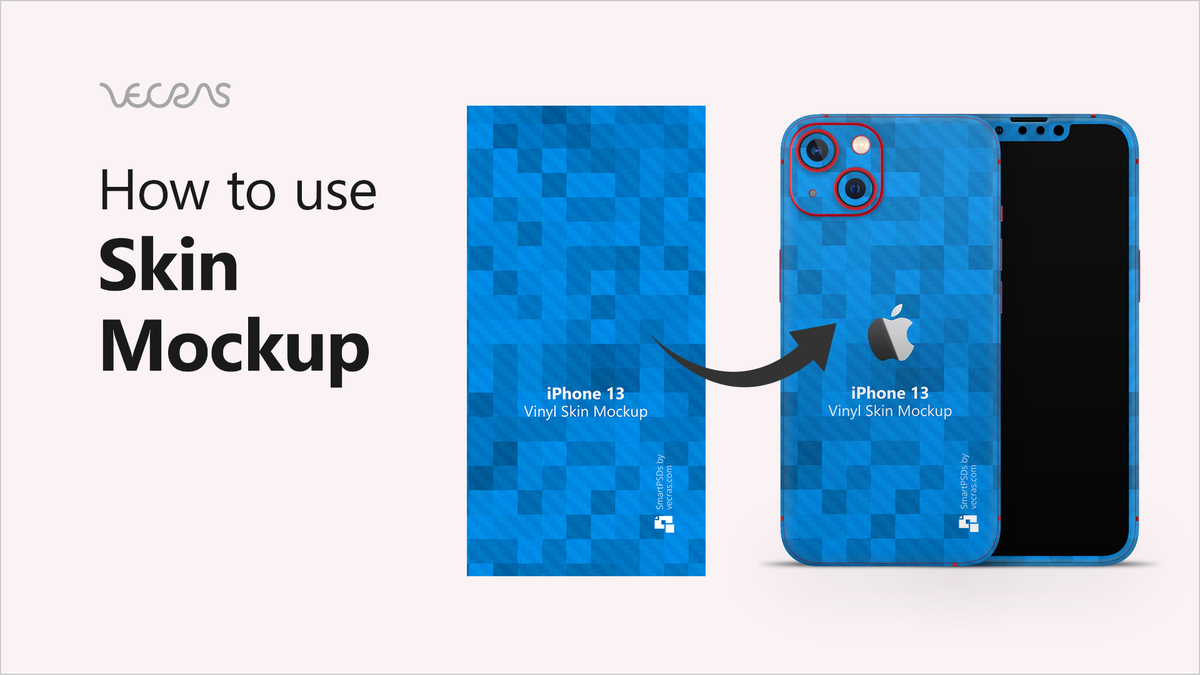 How to use Phone Skin Mockup Smart PSD VecRas