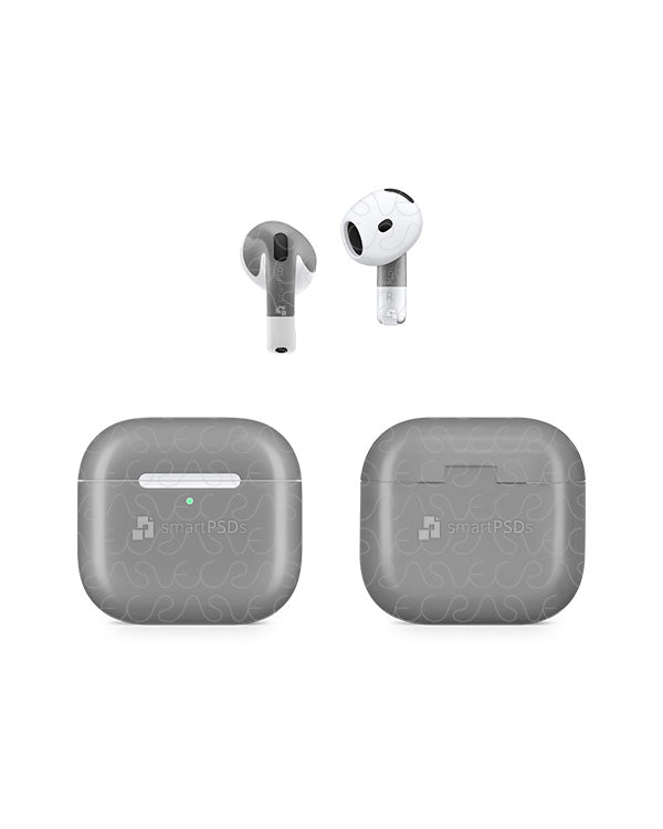 Apple AirPods 4 (2024) Vinyl Skin Mockup PSD Template — VecRas