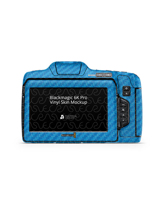 Blackmagic Camera 6K G2-Pro Vinyl Skin Mockup PSD Template