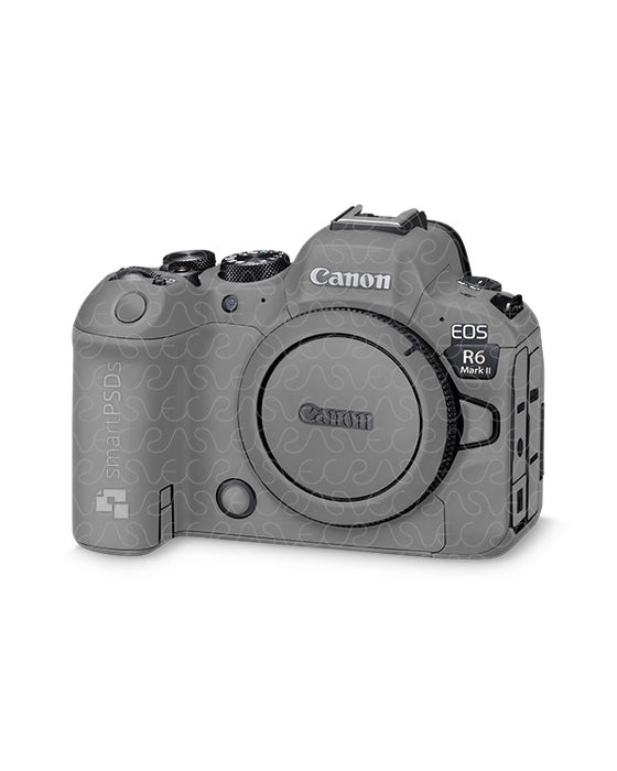 Canon EOS R6 Mark II Camera (2022) Vinyl Skin Mockup PSD Template