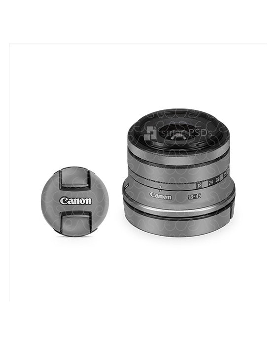 Canon RF-S18-45mm Lens (2022) PSD Skin Mockup Template