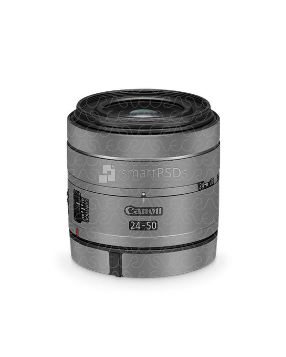 Canon RF 24-50mm Lens (2023) Vinyl Skin Mockup PSD Template