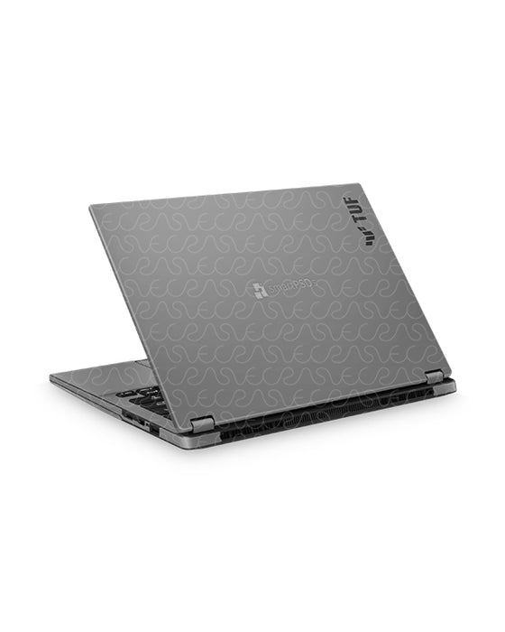 ASUS TUF Gaming A14 Laptop 2026 | Skin Design Mockup PSD Template Gray