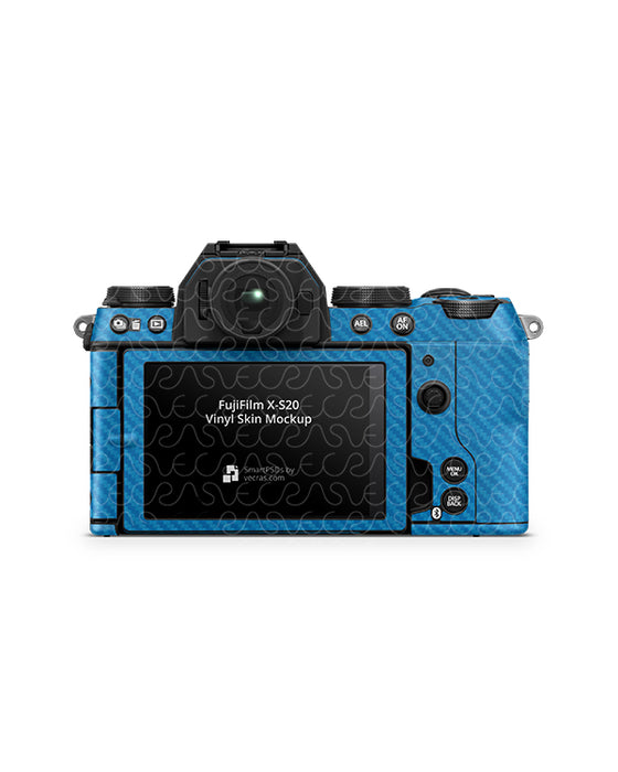FujiFilm X-S20 Mirrorless Camera 2023 | Skin Design Mockup PSD Template