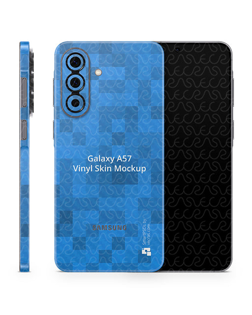 Galaxy A57 Mobile (2026) | Vinyl Skin Mockup PSD Template