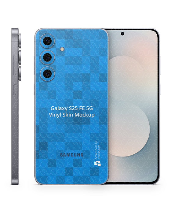 Galaxy S25 FE Back Only Skin Design Mockup
