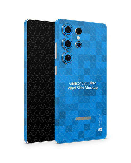 Galaxy S25 Ultra (2025) Vinyl Skin Mockup PSD Template Angled