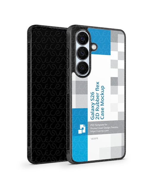 Galaxy S26 Mobile 2026 | 2D Rubberflex Mockup PSD Template 