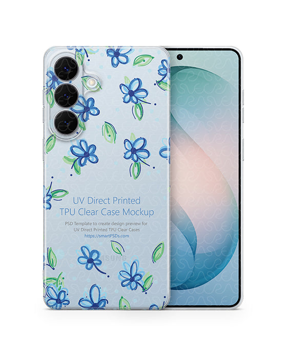 Galaxy S26 Plus Mobile 2026 | UV TPU Clear Mockup Template