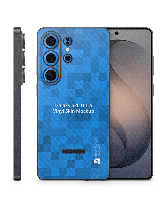 Galaxy S26 Ultra Mobile 2026 | Skin Design Mockup PSD Template Back Only