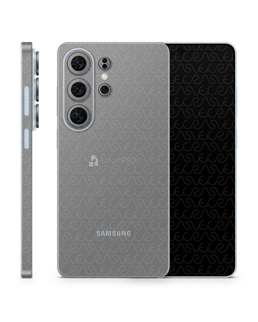 Galaxy S26 Ultra Mobile 2026 | Skin Design Mockup PSD Template Gray