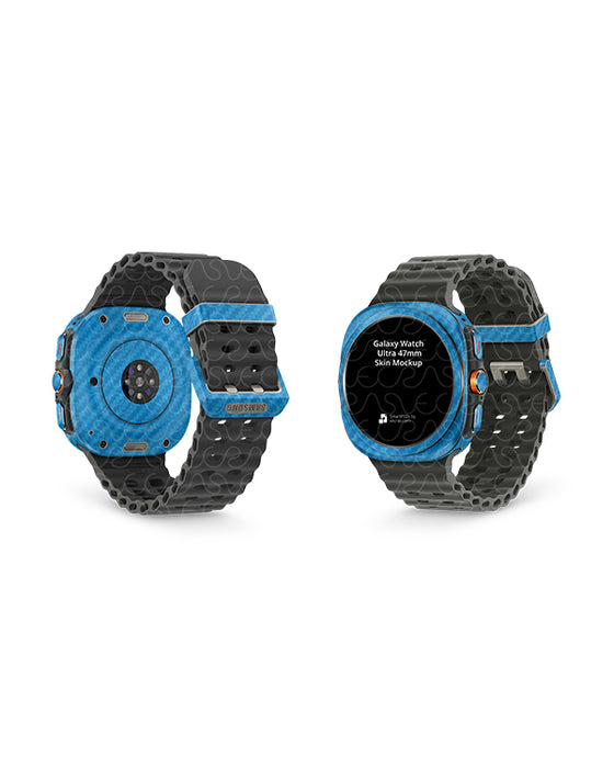 Galaxy Watch Ultra 47mm Skin Design Mockup Front Back Angled