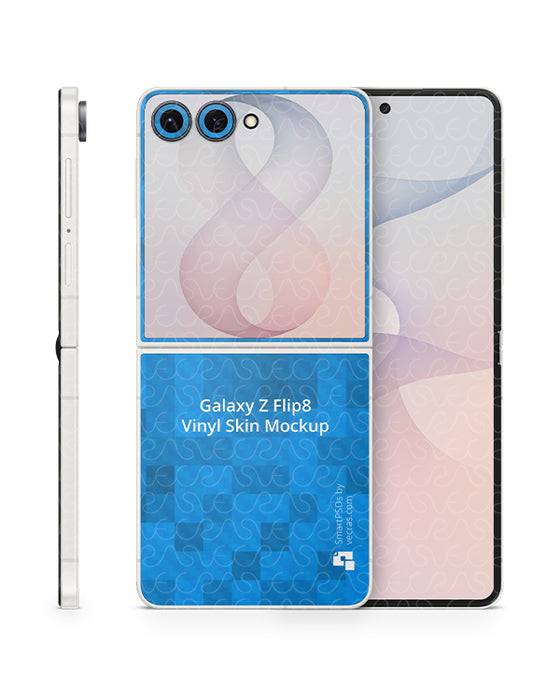 Galaxy Z Flip8 Mobile 2026 | Skin Design Mockup PSD Template 