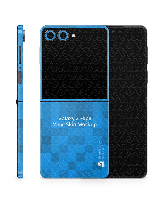 Galaxy Z Flip8 Mobile 2026 | Skin Design Mockup PSD Template 