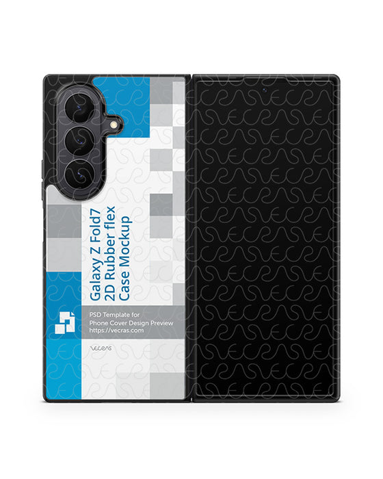 Galaxy Z Fold7 2D Rubberflex Case Design Mockup