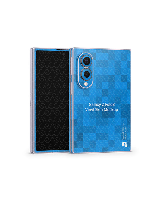 Galaxy Z Fold8 Mobile 2026 | Skin Design Mockup PSD Template Angled