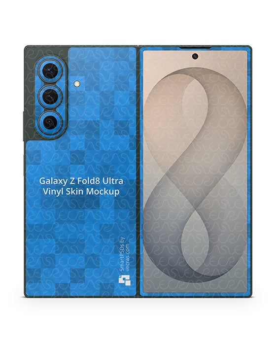 Galaxy Z Fold8 Ultra Mobile 2026 | Skin Design Mockup PSD Template 