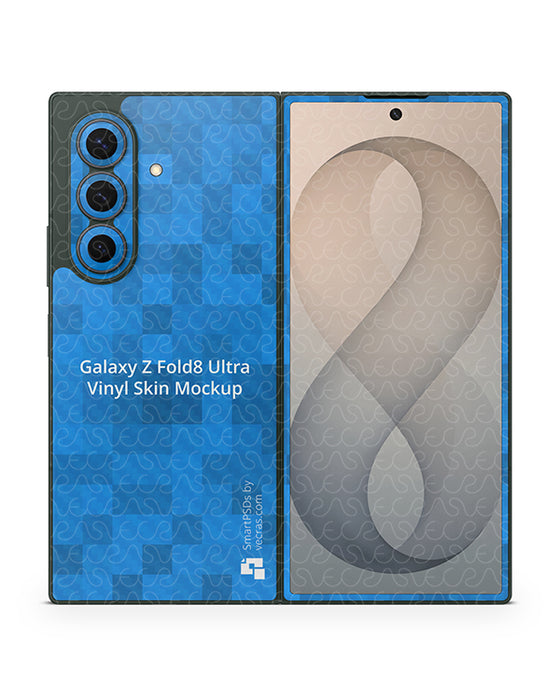 Galaxy Z Fold8 Ultra Mobile 2026 | Skin Design Mockup PSD Template 