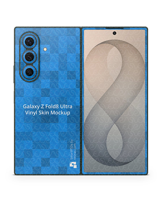 Galaxy Z Fold8 Ultra Mobile 2026 | Skin Design Mockup PSD Template 