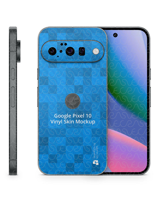 Google Pixel 10 Back Only Skin Design Mockup