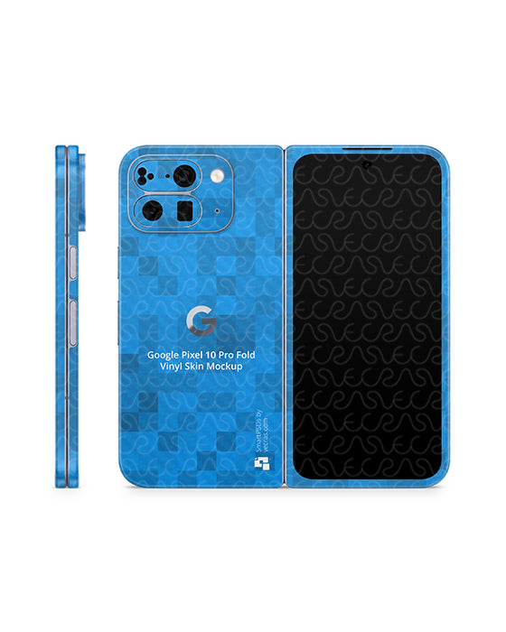 Google Pixel 10 Pro Fold Mobile 2025 | Skin Design Mockup PSD Template