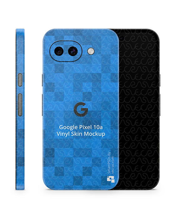 Google Pixel 10a Mobile 2026 | Skin Design Mockup PSD Template Full Wrap