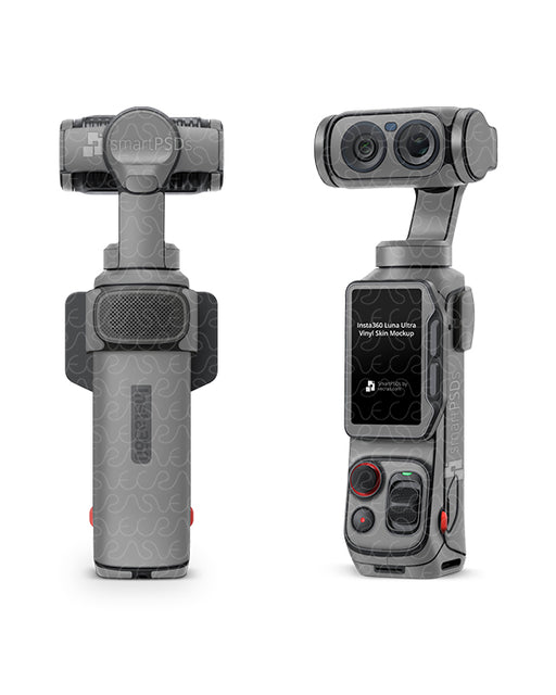 Insta360 Luna Ultra Gimbal Camera 2026 | Skin Design Mockup PSD Template