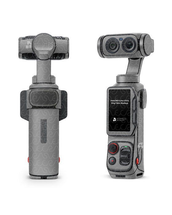 Insta360 Luna Ultra Gimbal Camera 2026 | Skin Design Mockup PSD Template