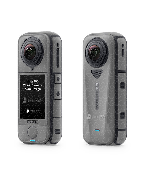 Insta360 X4 Air Action Camera 2025 | Skin Design Mockup PSD Template 