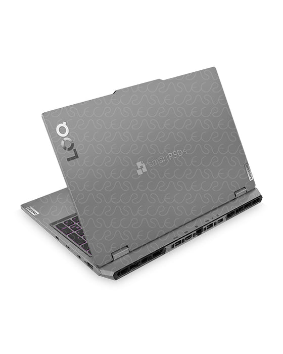 Lenovo LOQ 15.6 Laptop 2024 | Skin Design Mockup PSD Template Gray