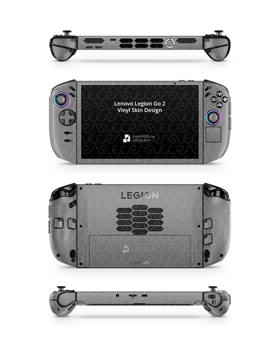 Lenovo Legion Go 2 Handheld Gaming 2025 | Skin Design Mockup PSD Template