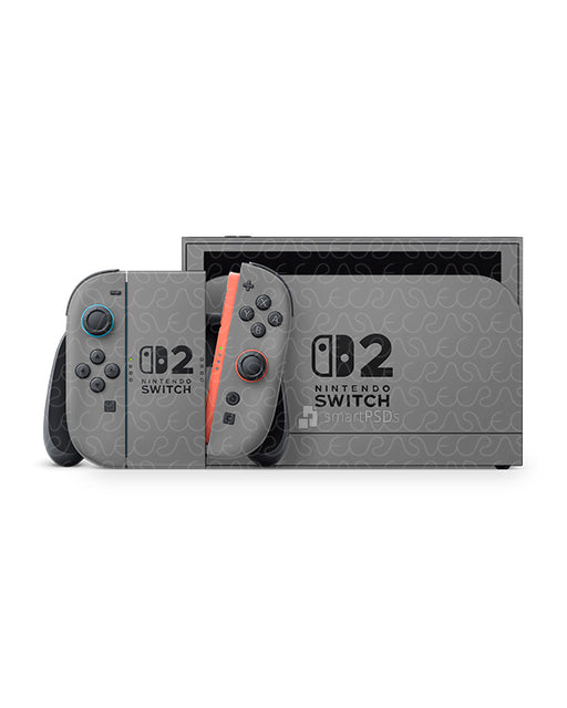 Nintendo Switch 2 2025 Vinyl Skin Mockup PSD Template