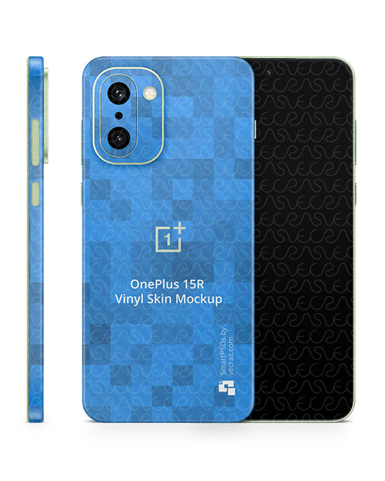 OnePlus 15R Full Wrap Skin Design Mockup Front Back Side