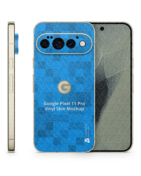 Google Pixel 11 Pro Mobile 2026 | Skin Design Mockup PSD Template