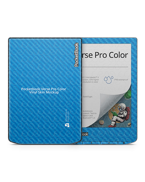 PocketBook Verse Pro Color (2024) Full Wrap Vinyl Skin Mockup PSD Template