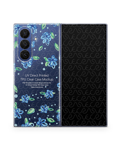 Samsung Galaxy Z Fold7 Mobile (SM-F966/DS) 2025 | UV TPU Clear Mockup Template