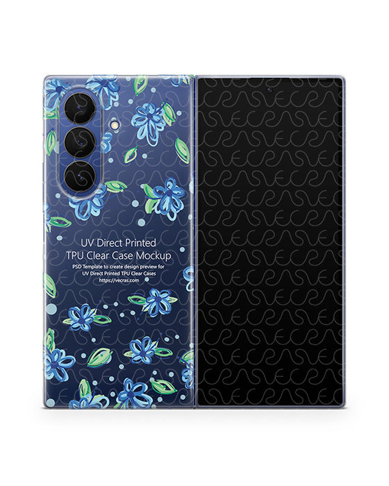 Samsung Galaxy Z Fold7 Mobile (SM-F966/DS) 2025 | UV TPU Clear Mockup Template