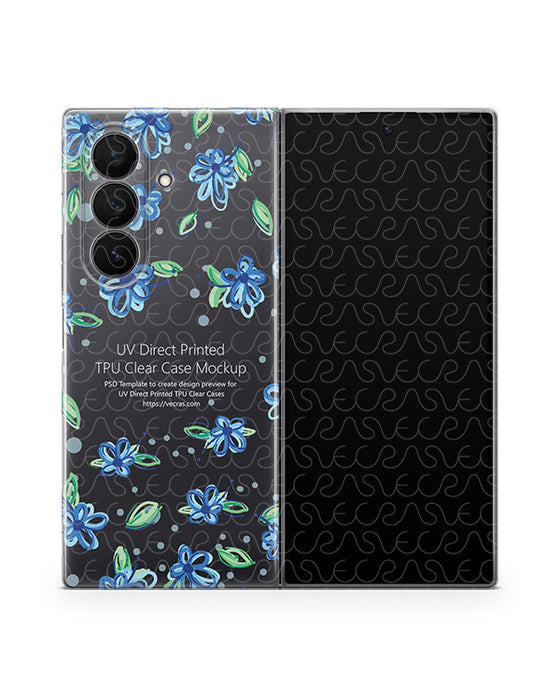 Samsung Galaxy Z Fold7 Mobile (SM-F966/DS) 2025 | UV TPU Clear Mockup Template