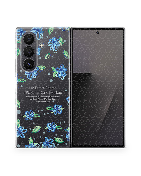 Samsung Galaxy Z Fold7 Mobile (SM-F966/DS) 2025 | UV TPU Clear Mockup Template