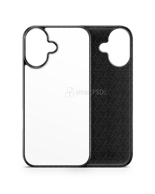 iPhone 17 2D Rubberflex Case Design Mockup Front Back