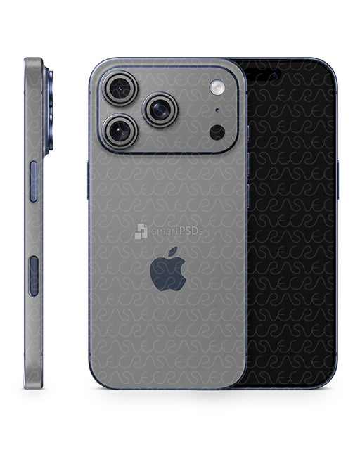 iPhone 17 Pro Split Full Wrap Skin Design Mockup Front Back