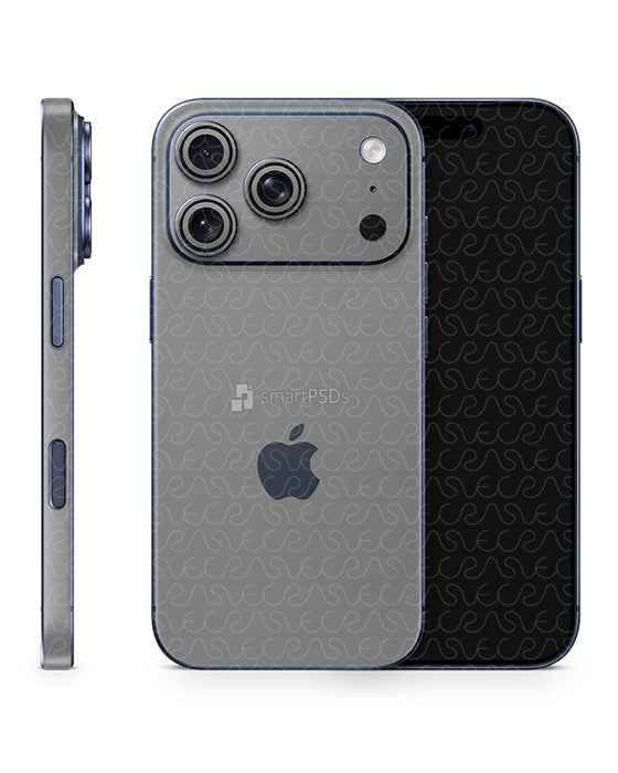 iPhone 17 Pro Split Full Wrap Skin Design Mockup Front Back