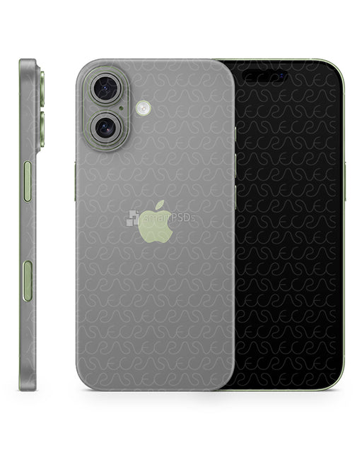 iPhone 17 Split Full Wrap Skin Design Mockup Front Back Side
