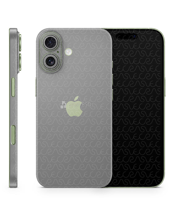 iPhone 17 Split Full Wrap Skin Design Mockup Front Back Side