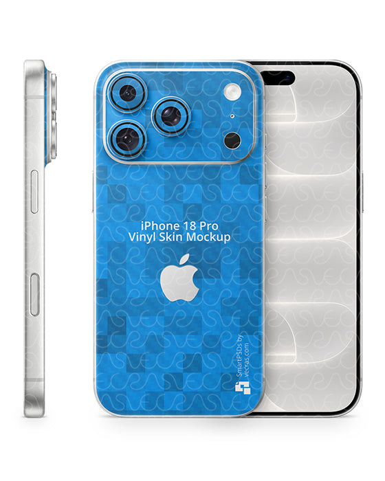 iPhone 18 Pro Mobile 2026 | Skin Design Mockup PSD Template